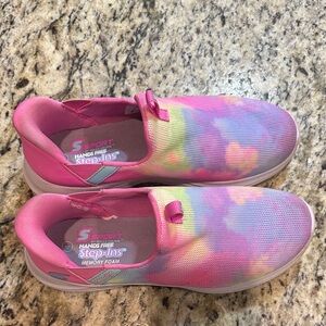S Sport by Skechers Pink and Multicolor Slip-On Shoes